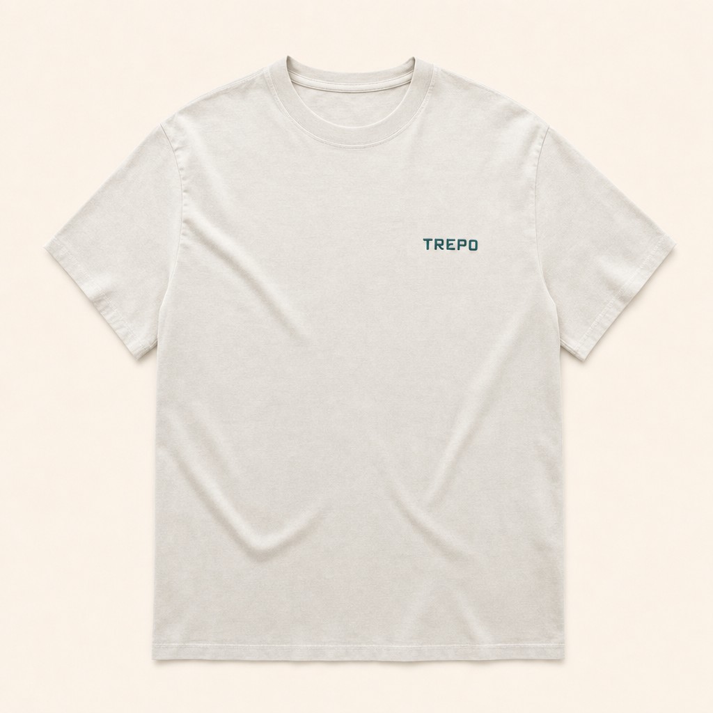 The Heavy Faded Tee — Faded Bone · Trepo