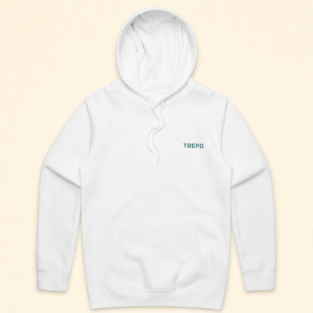 The Hoodie — White · Trepo